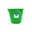 CUBO REDONDO 12 Litros verde - Imagen 1